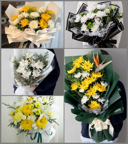 贵州贵阳花溪区石板镇石板一村白事花束代送